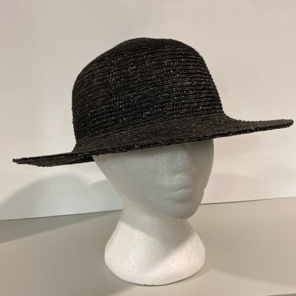 Festival Black Wide Brim Sun Hat - Picture 8 of 13